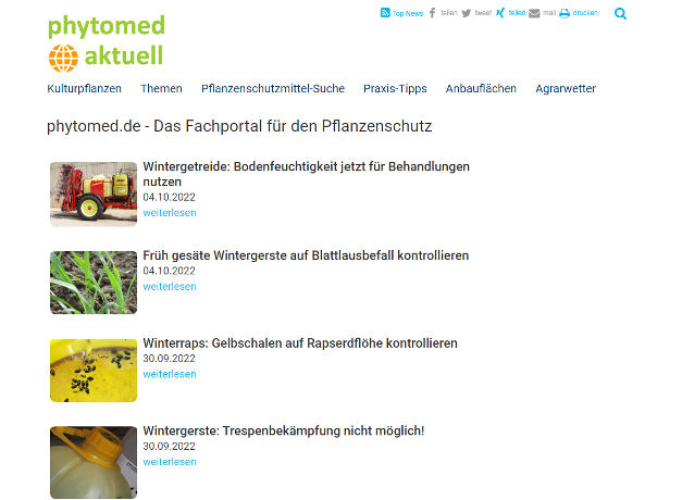 phytomed.de - Das neue Fachportal zum Pflanzenschutz