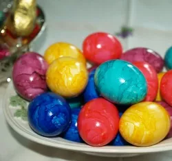 Bunte Eier vom Osterhase