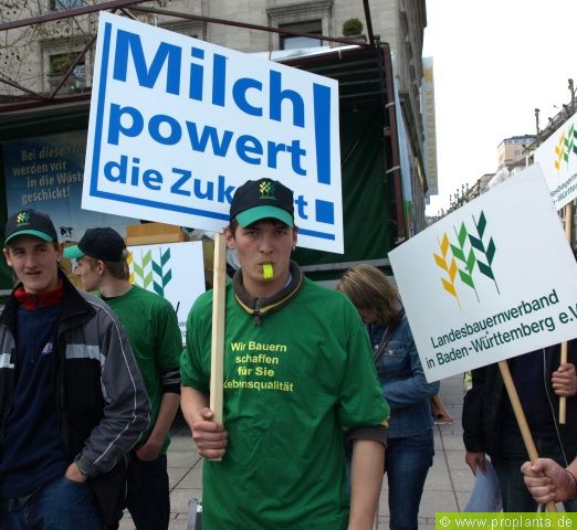 Bauernprotest Stuttgarter Schlossplatz