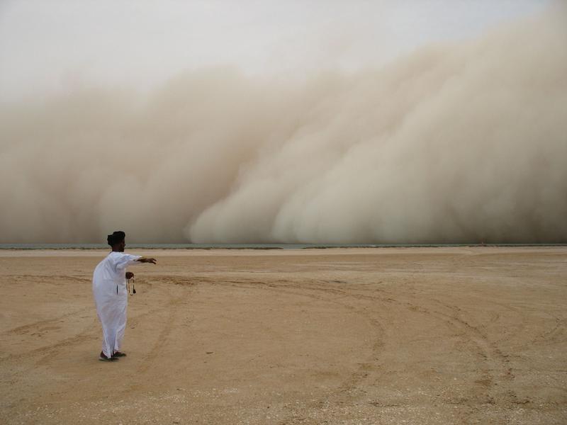 Sand- und Staubsturm im Sahel (J. Leyrer, NIOZ)