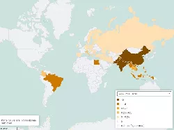 Büffelbestand weltweit 1961-2021