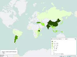 Tee Erntemenge weltweit 1961-2021