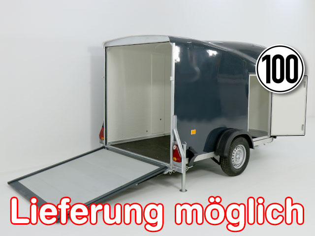 Koffer Anhänger Debon Kofferanhänger Cargo 1300, Vollpoly 150x290cm H:160cm|Tür|anthrazit  Pkw12411548SoCl