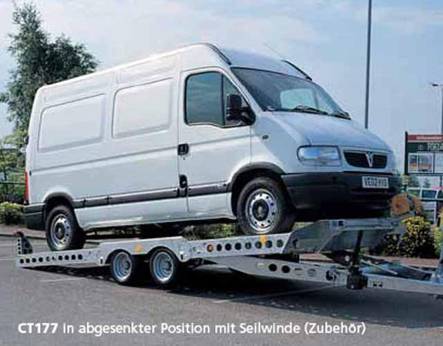 Gebraucht Sonstige Autotransporter Anhaenger Ifor Williams Autotrailer 220x500cm 3 5t Typ CT177_A0315Iw_10