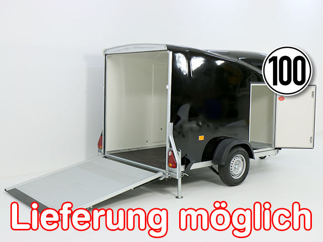 Koffer Anhänger Debon Kofferanhänger Cargo 1300 Vollpoly 150x290cm H:160cm schwarz  Ko1552SoCl