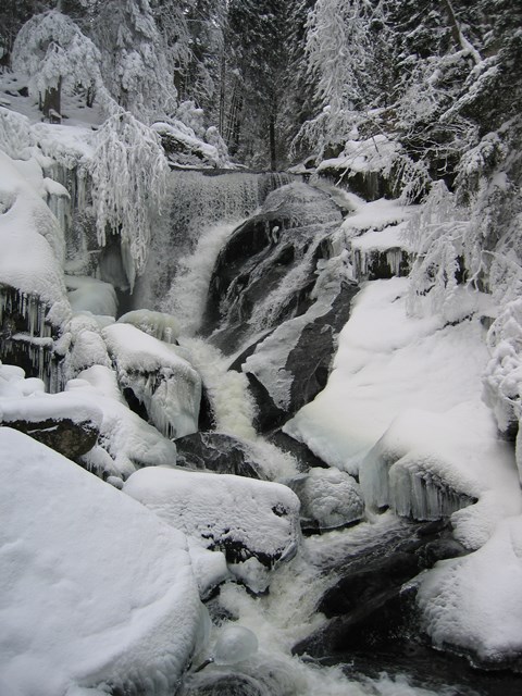 Triberger Wasserfälle im Winter