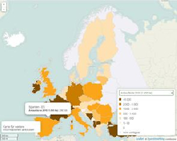 Weizen Dinkel Anbaufläche Europa 2012-2021