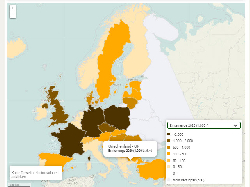 Raps Erntemenge Europa 2012-2021