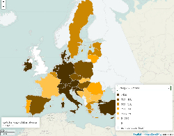 Silomais Ertrag Europa 2012-2021