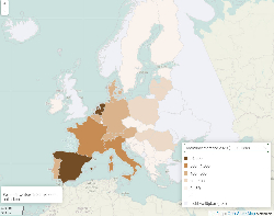 Mastrinderbestand Europa 2012-2021