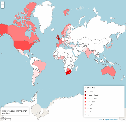 Weltweite Verbreitung der Coronavirus-Variante Omikron