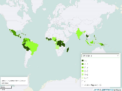 Kakao Ertrag weltweit 1961-2020