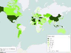 Paprika Erntemenge weltweit 1961-2020