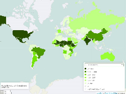 Sorghum Anbaufläche weltweit 1961-2020