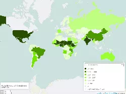 Sorghumhirse Anbaufläche weltweit 1961-2021