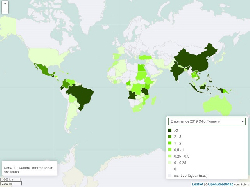 Bananen Erntemenge weltweit 2010-2019