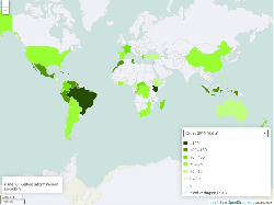 Avocado Ertrag weltweit 2010-2019