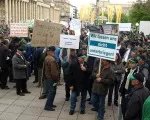 Protest in Potsdam gegen Kohlendioxidspeicherung