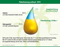 Palmölnutzung weltweit 2010 (Grafik: FNR)