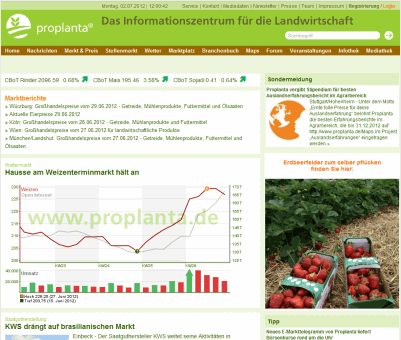 Proplanta Homepage