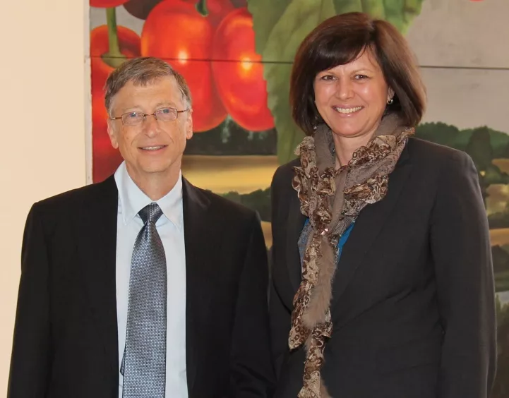 Bill Gates und Ilse Aigner