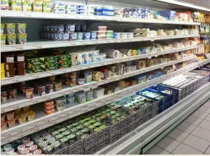 Milchprodukte im Einzelhandel