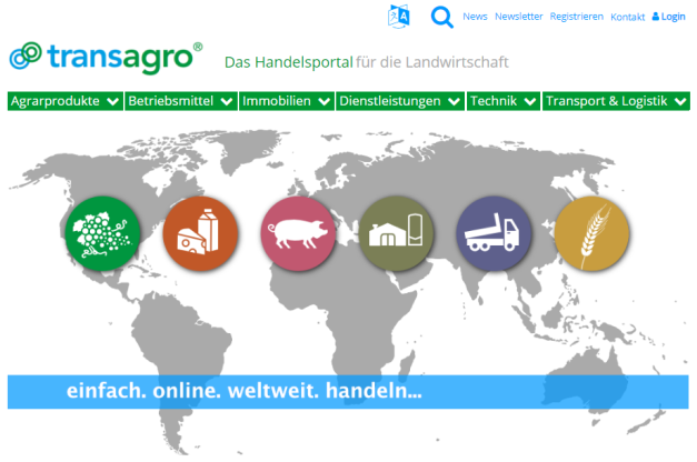 Handelsportal fr die Landwirtschaft transagro.com
