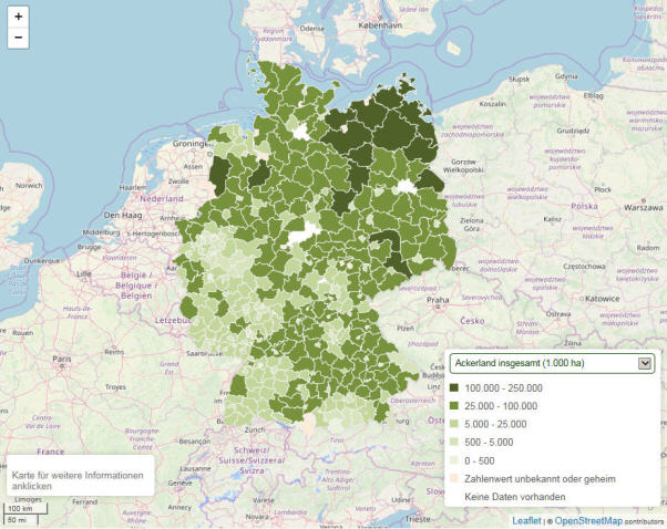 Agrarstatistik Online Karten