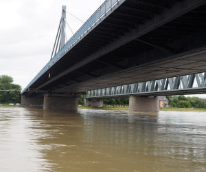 Hochwasser Rheinbrcke