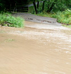 Überschwemmung nach Starkregen