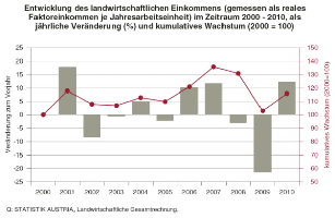 Einkommensentwicklung (Quelle: Statistik Austria)