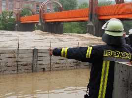 Feuerwehreinsatz Hochwasser 1-6-2013