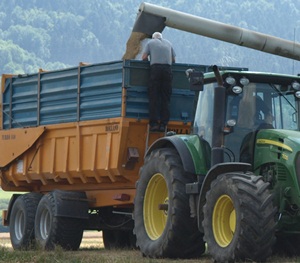 Getreideernte in Hessen 2016