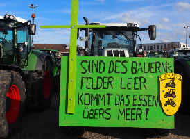 Land schafft Verbindung - Bauernprotest Stuttgart 1