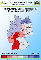 Milchquotenzu- und -abwanderung in Deutschland seit 01.07.2007 (Quelle: LfL)