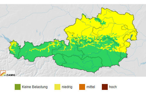 Pollenflug-Karte