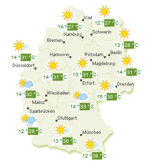 Wetterkarte Hessen
