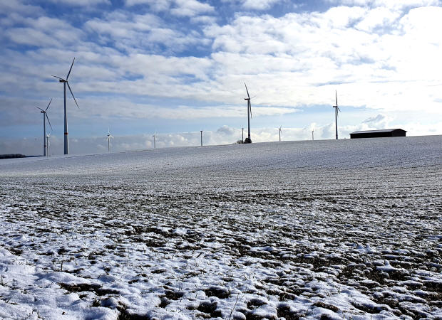 Windenergie im Winter