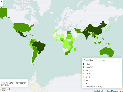 Zuckerrohr Anbaufläche weltweit 1961-2020