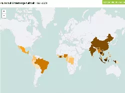 Kautschuk Erntemenge weltweit 1961-2021